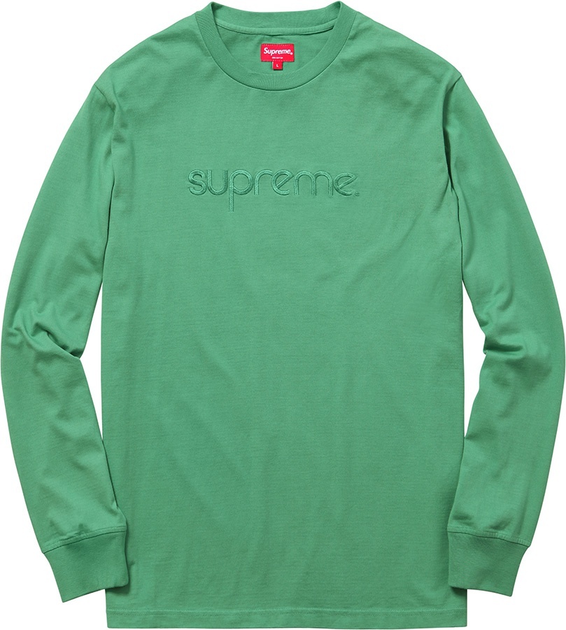 Tonal Embroidered L/S Tee view 2
